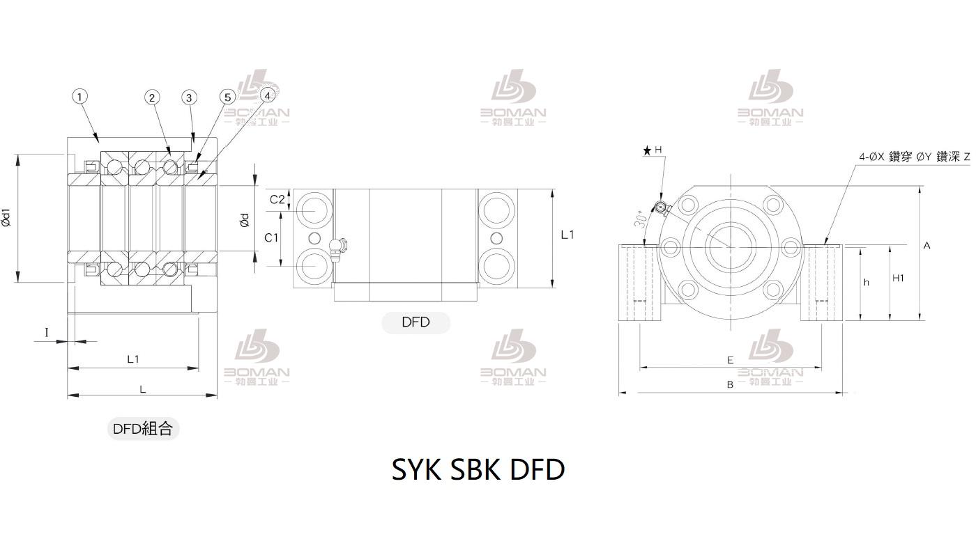 SYK MBCK30-I syk品牌丝杆支撑座生产厂家